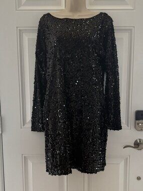 NWT Black Sequin Dress by Sparkle Season Next